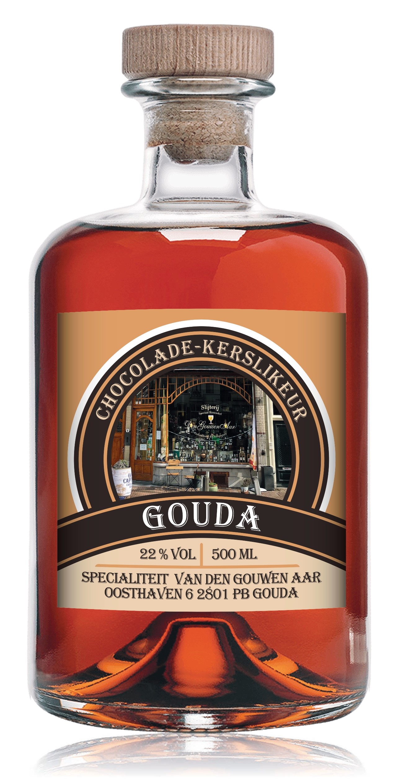 Gouda Chocolade Kerslikeur 50cl